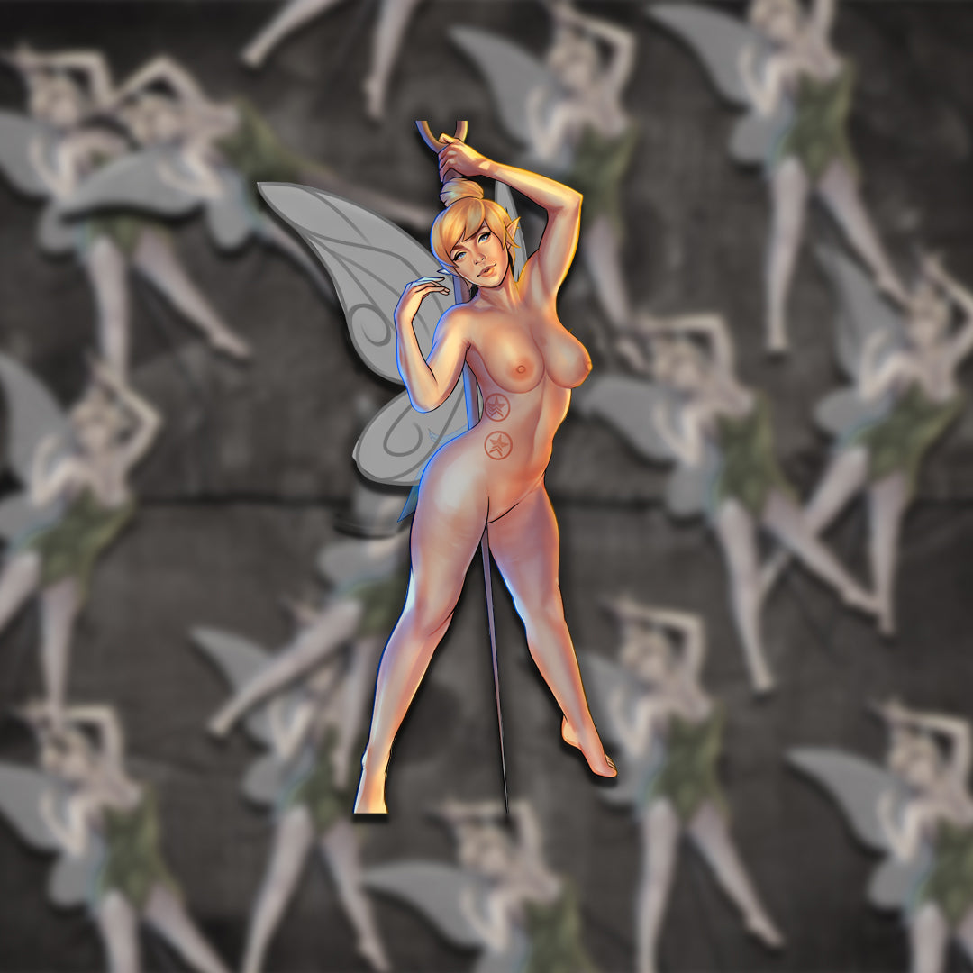 Tinkerbell Sticker Nude Version Luna Rae Cosplay