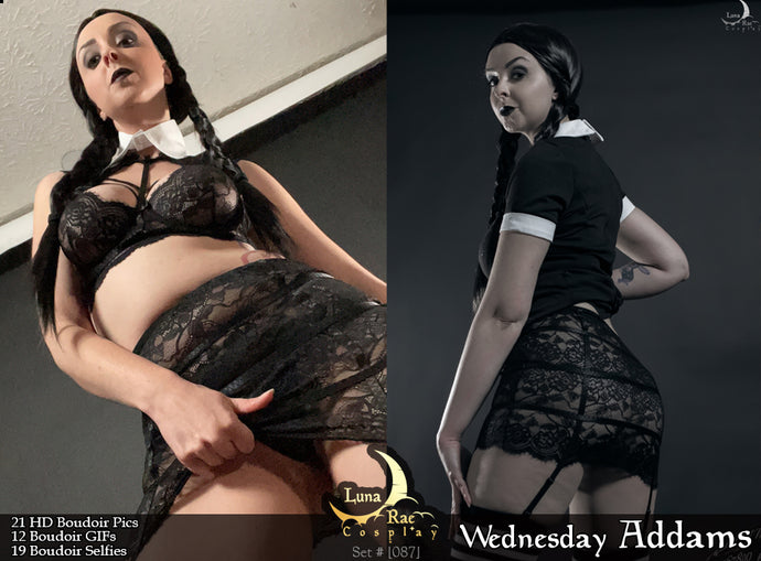 Wednesday Addams Cosplay Photo Set [#087]