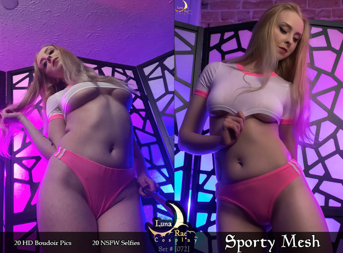 Sporty Mesh Luna Lingerie Photo Set [#072]